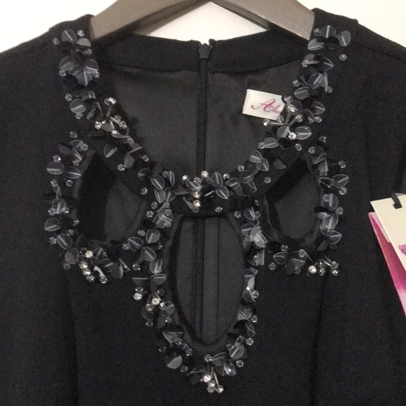 Alannah Hill Black Bejewelled Dress Size 6 BNWT - Picture 3 of 4